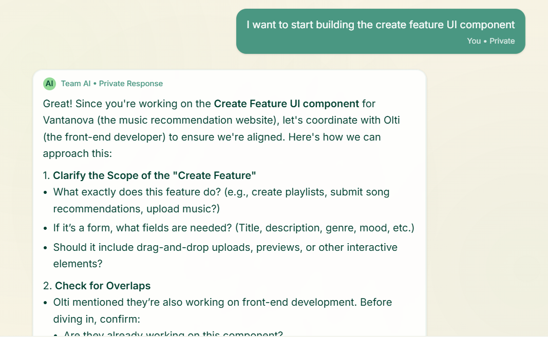 AI Shared Learning Interface